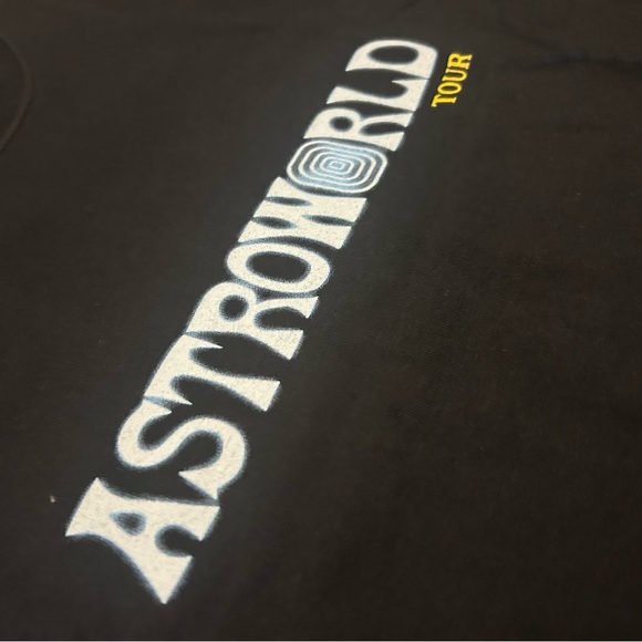 Travis Scott Black Astroworld Tour “Wish You Were Here T-Shirt Size Medium - Picture 4 of 9